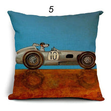 Load image into Gallery viewer, Dogs Driving Vintage Cars Pillow Covers (17 Options) - 18 x 18
