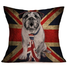 Load image into Gallery viewer, English Bulldog Pillow Covers (2 options)  -18 x 18